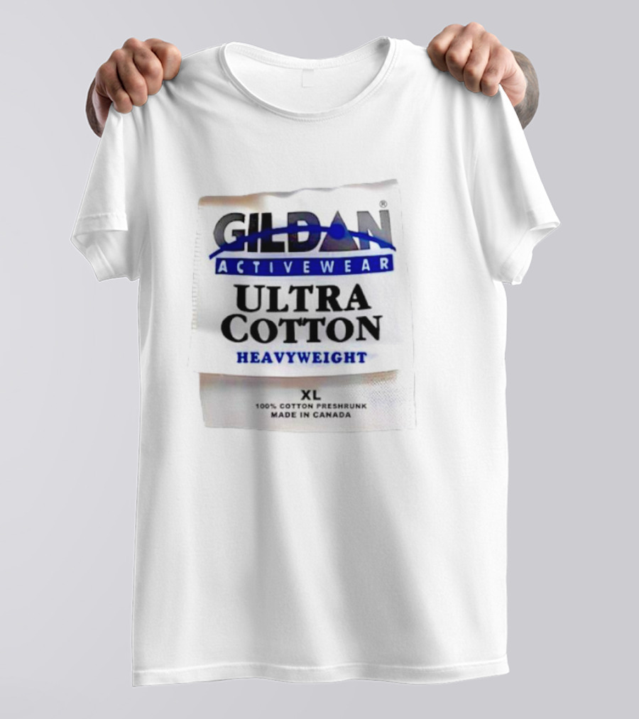 Gildan Activewear Ultra Cotton Heavyweight XL Made In Canada T-Shirt