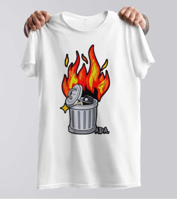 Pittsburgh Pictionary Trash Fire ADA Flames T-Shirt