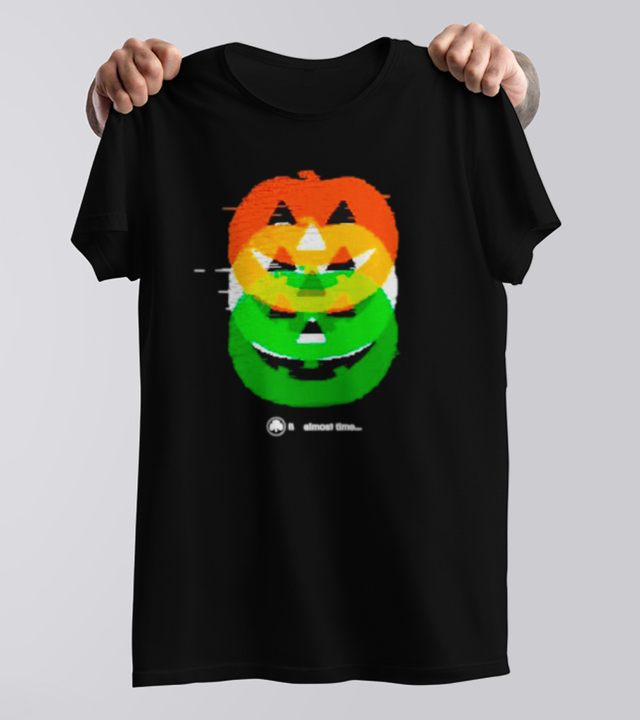 Pumpkin Glitch It's Almost Time T-Shirt