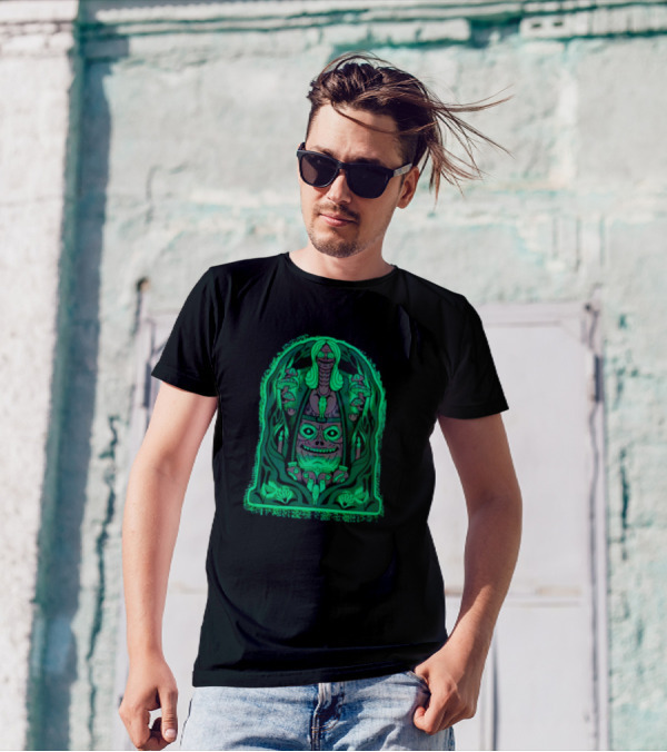 Welcome To Ligament Manor Haunted Mansion Gothic Horror Green Glow Mystical Creature T-Shirt