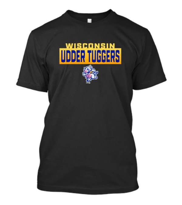 Wisconsin Udder Tuggers Cow Logo Heather T-Shirt