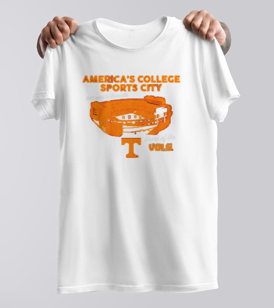 America’s College Sports City Neyland Stadium Tennessee Volunteers Home Of The Vols T-Shirt