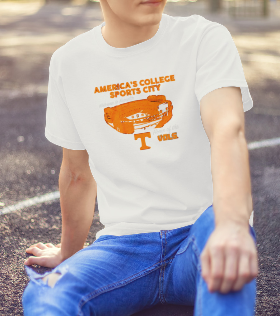 America’s College Sports City Neyland Stadium Tennessee Volunteers Home Of The Vols T-Shirt