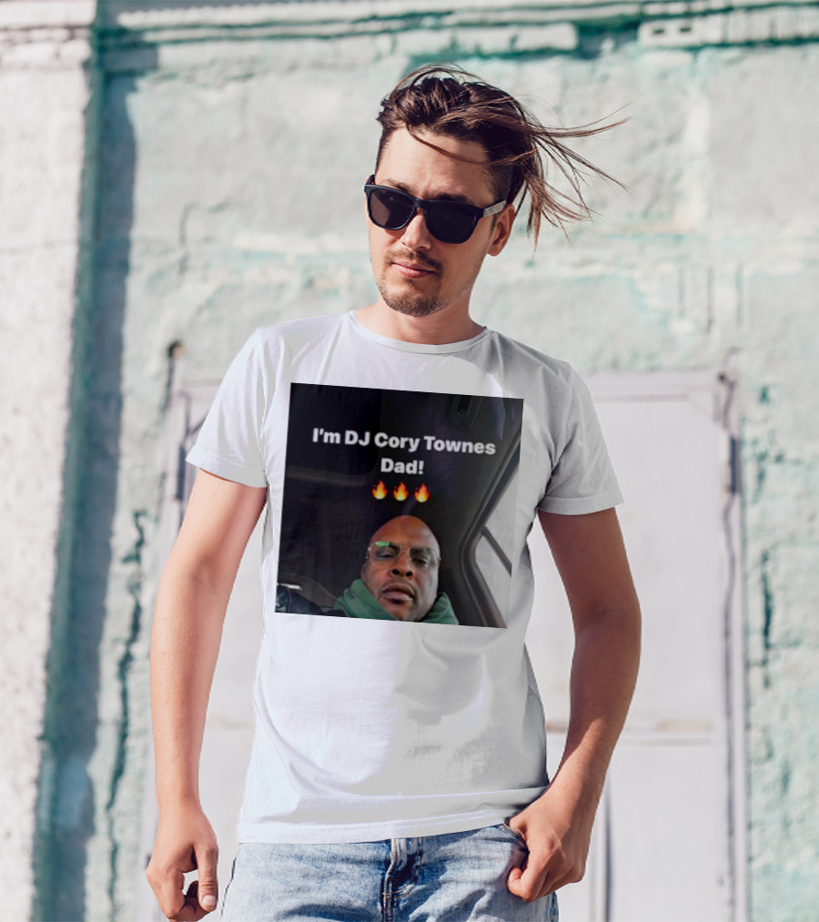 I’m DJ Cory Townes Dad Flames Emojis T-Shirt