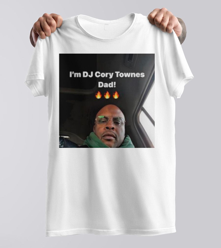 I’m DJ Cory Townes Dad Flames Emojis T-Shirt