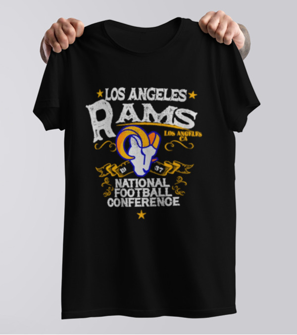 Los Angeles Rams 1937 National Football Conference Los Angeles CA T-Shirt