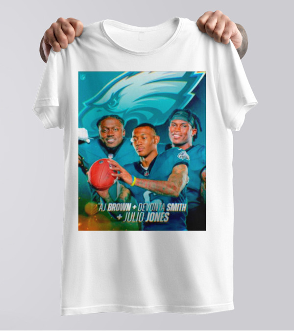Philadelphia Eagles AJ Brown Devonta Smith Julio Jones Team T-Shirt