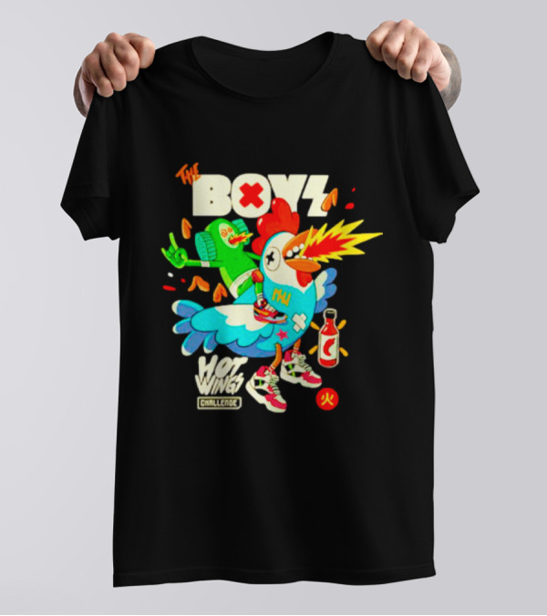 The Boys Hot Wings Challenge X Fire Comic T-Shirt