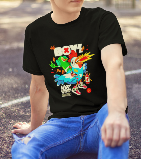The Boys Hot Wings Challenge X Fire Comic T-Shirt