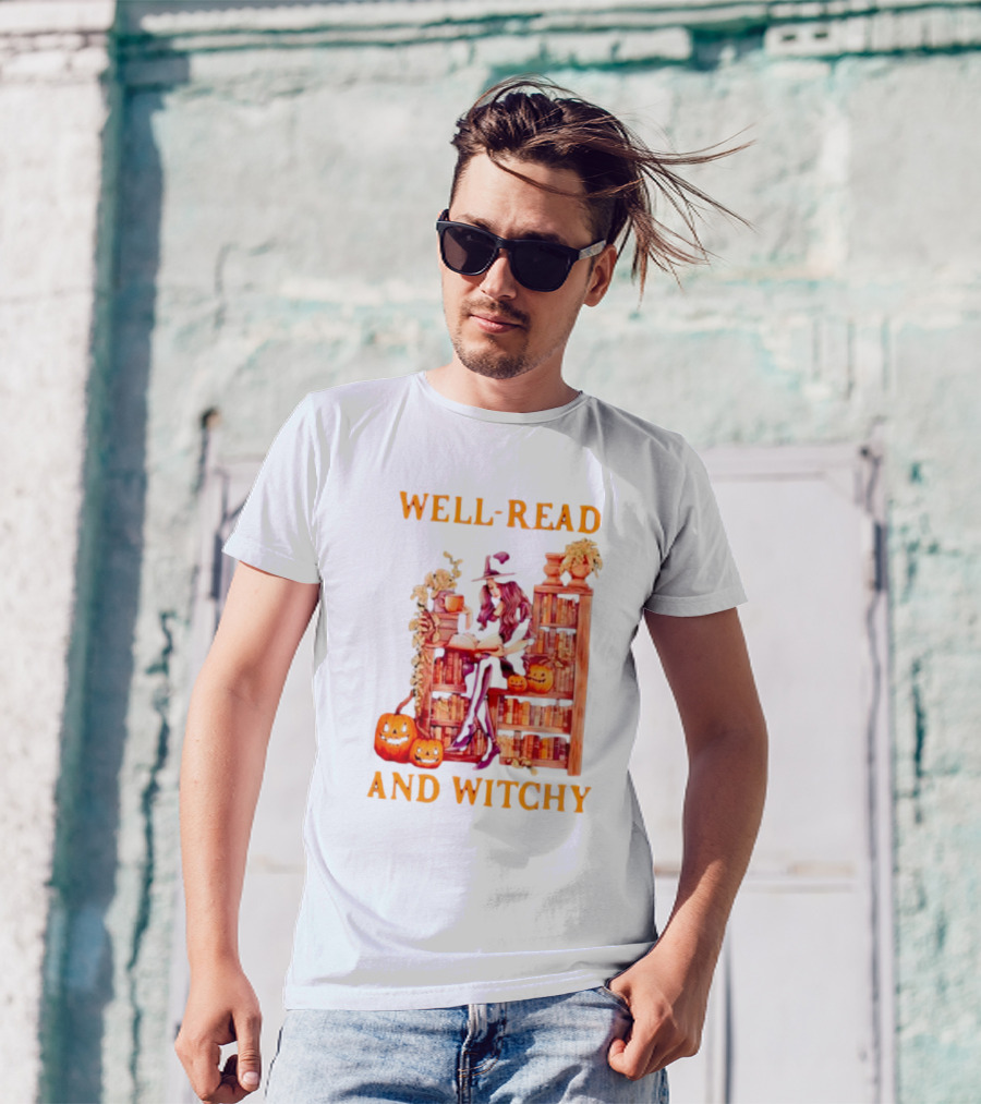 Well-Read And Witchy Halloween T-Shirt