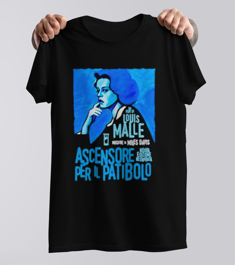 Un Film Di Louis Malle Musiche Di Miles Davis Ascensore Per Il Patibolo Nuova Edizione Restaurata T-Shirt