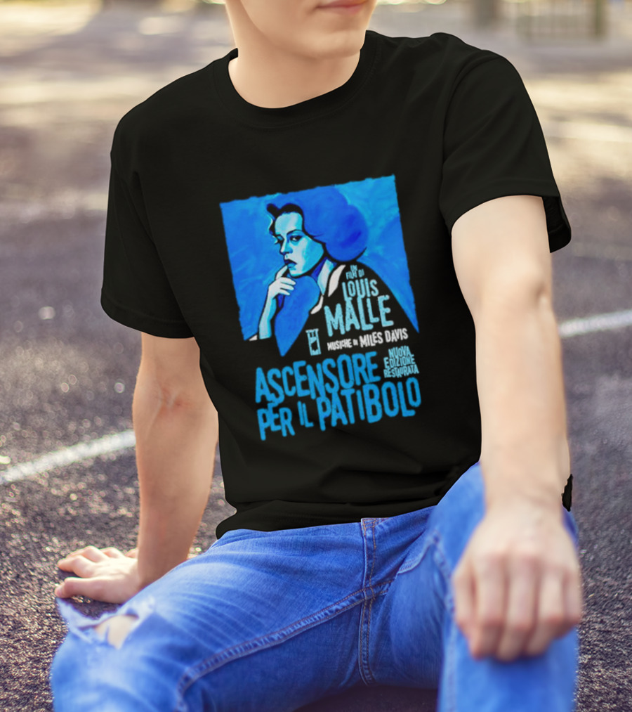 Un Film Di Louis Malle Musiche Di Miles Davis Ascensore Per Il Patibolo Nuova Edizione Restaurata T-Shirt