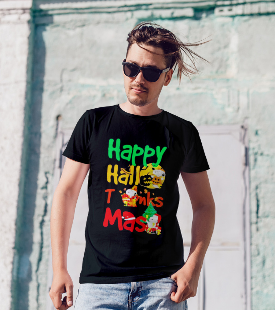 Happy Hallo Thanks Mas Snoopy Holiday T-Shirt