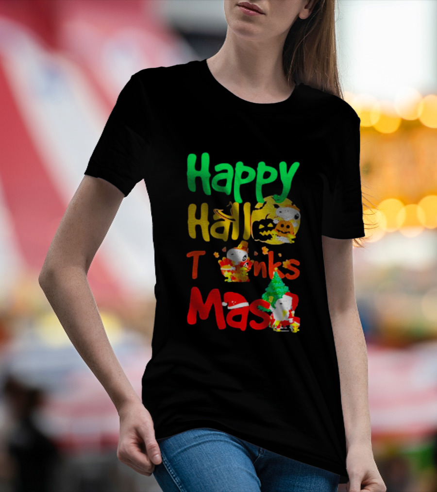 Happy Hallo Thanks Mas Snoopy Holiday T-Shirt