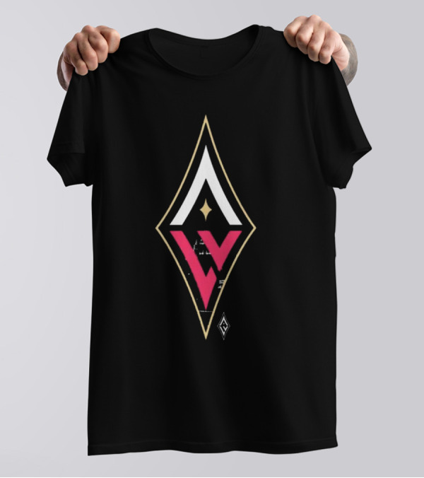 Las Vegas Aces Essentials LV Logo City View T-Shirt