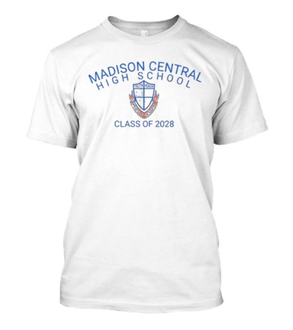 Madison Central High School Class Of 2028 Crest Emblem T-Shirt