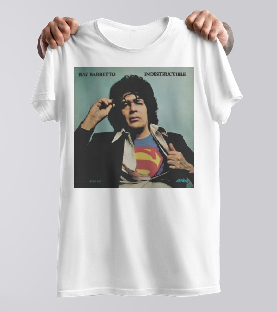 Ray Barretto Indestructible Superman Album Cover T-Shirt