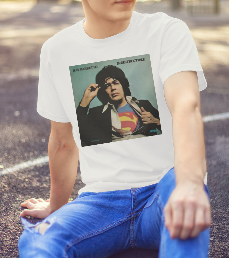 Ray Barretto Indestructible Superman Album Cover T-Shirt