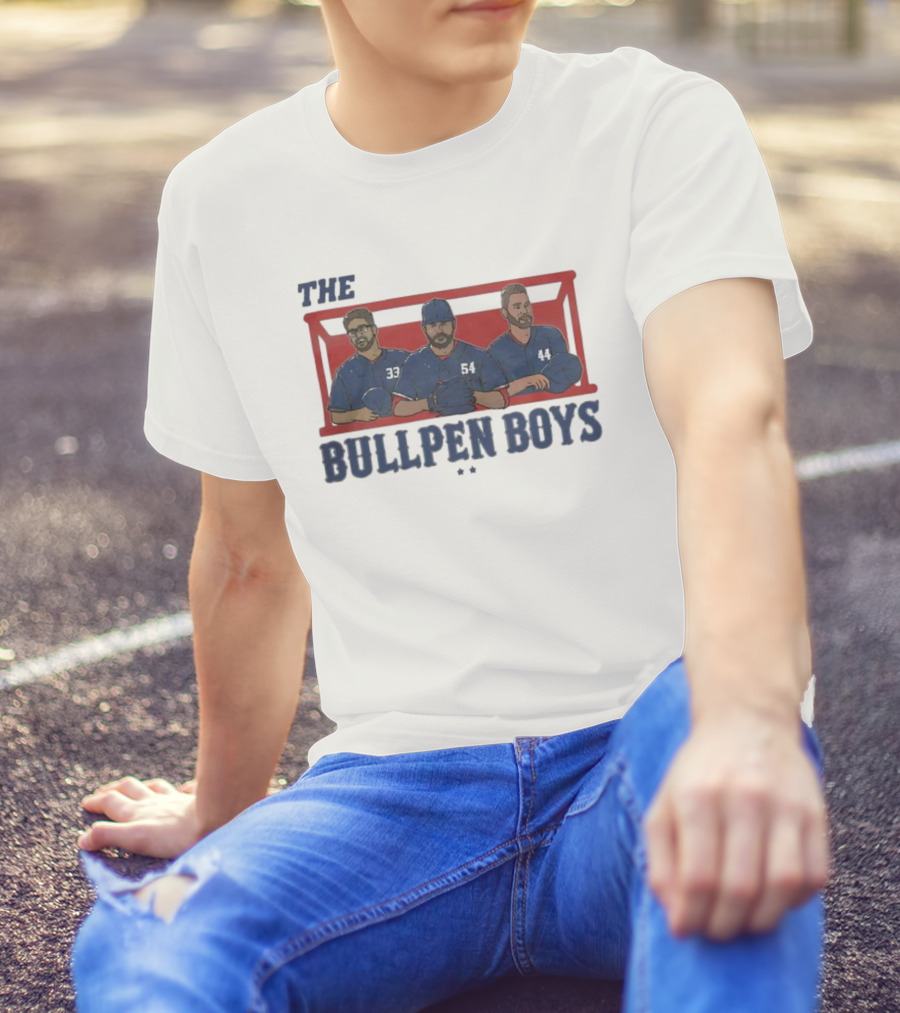 Texas Rangers The Bullpen Boys Baseball Trio T-Shirt