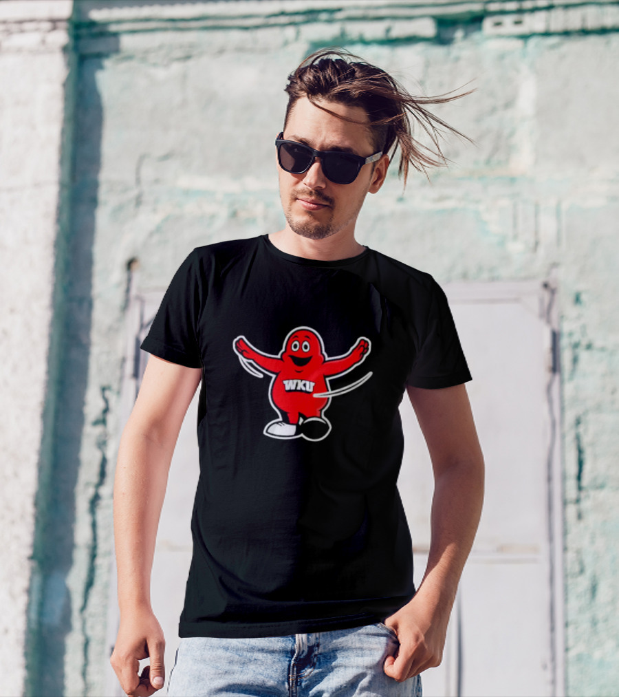 Big Red Crew Defensive Back WKU Mascot T-Shirt
