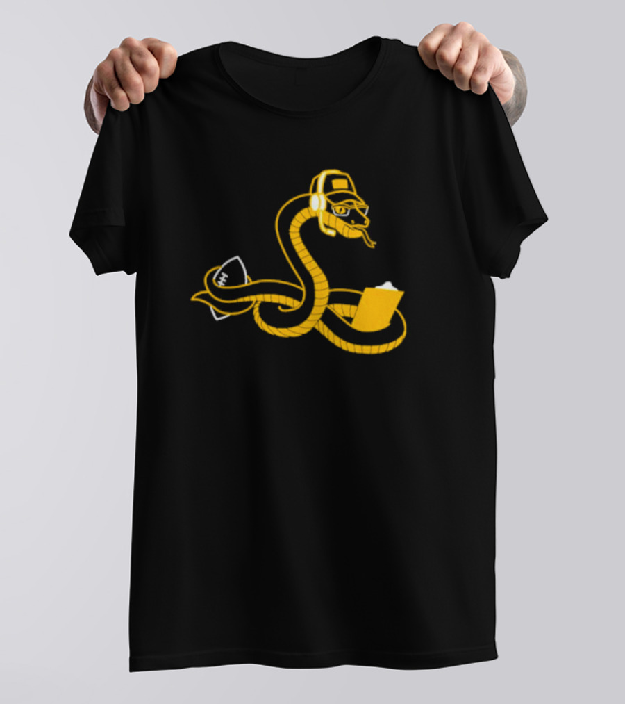 Boagh Constrictor Tech Snake Graphic Headset Laptop T-Shirt