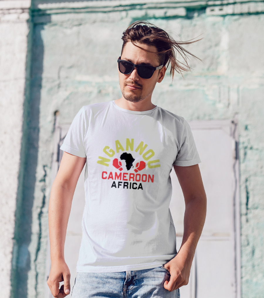Ngannou Cameroon Africa Boxing Gloves Continent T-Shirt