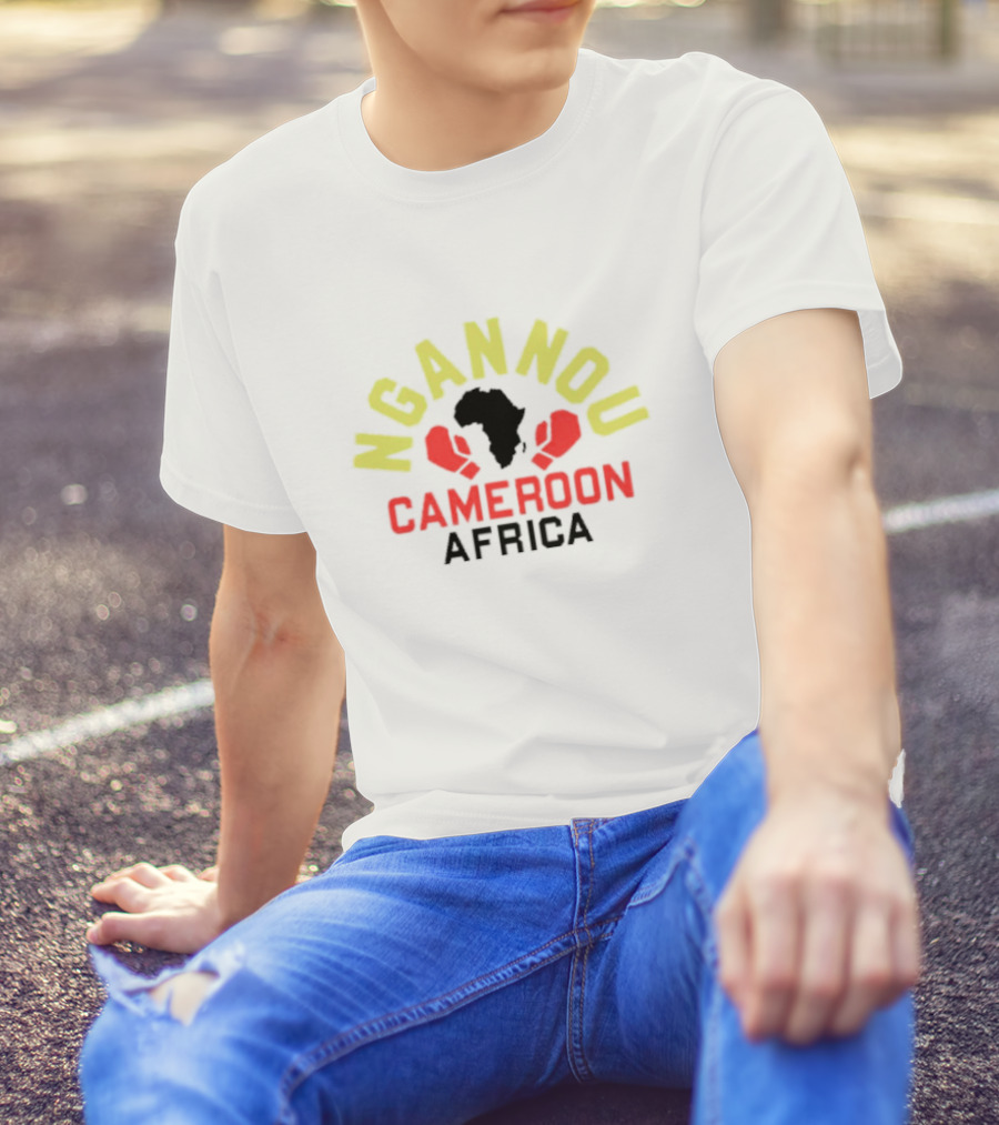 Ngannou Cameroon Africa Boxing Gloves Continent T-Shirt