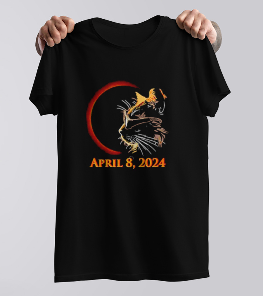 April 8 2024 Cat Eclipse T-Shirt