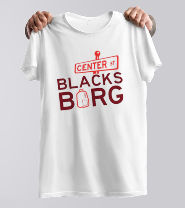 Center St Blacks Borg Street Sign Backpack T-Shirt