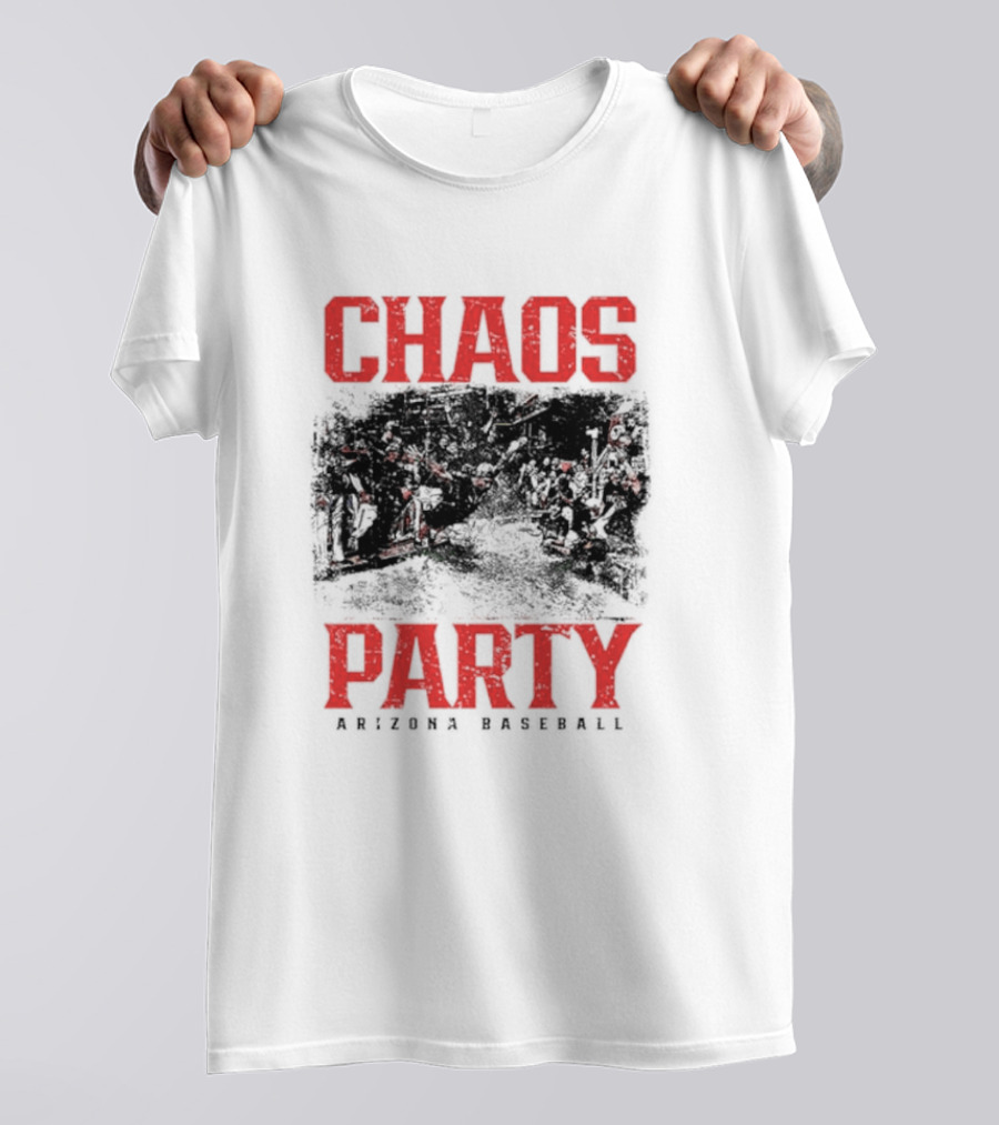 Chaos Party Arizona Baseball Rally Scene T-Shirt