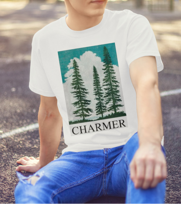 Charmer Pine Trees Forest Scene T-Shirt