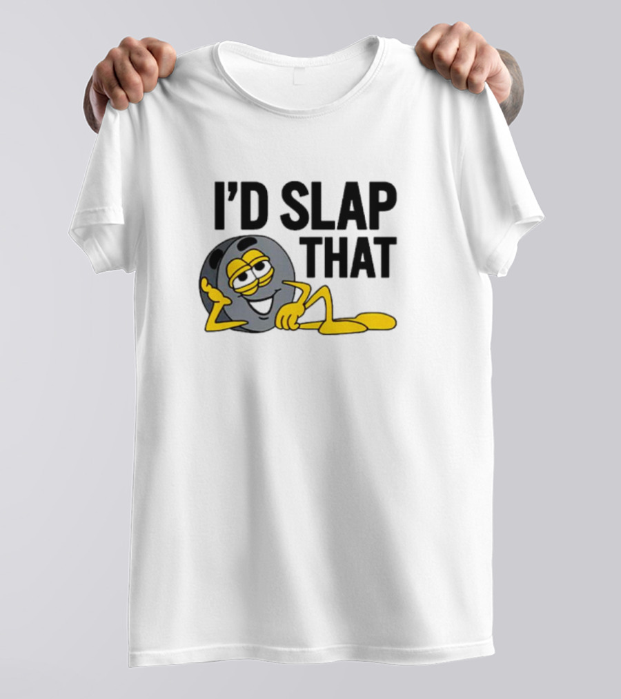 I’d Slap That Hockey Puck Lying Figure T-Shirt