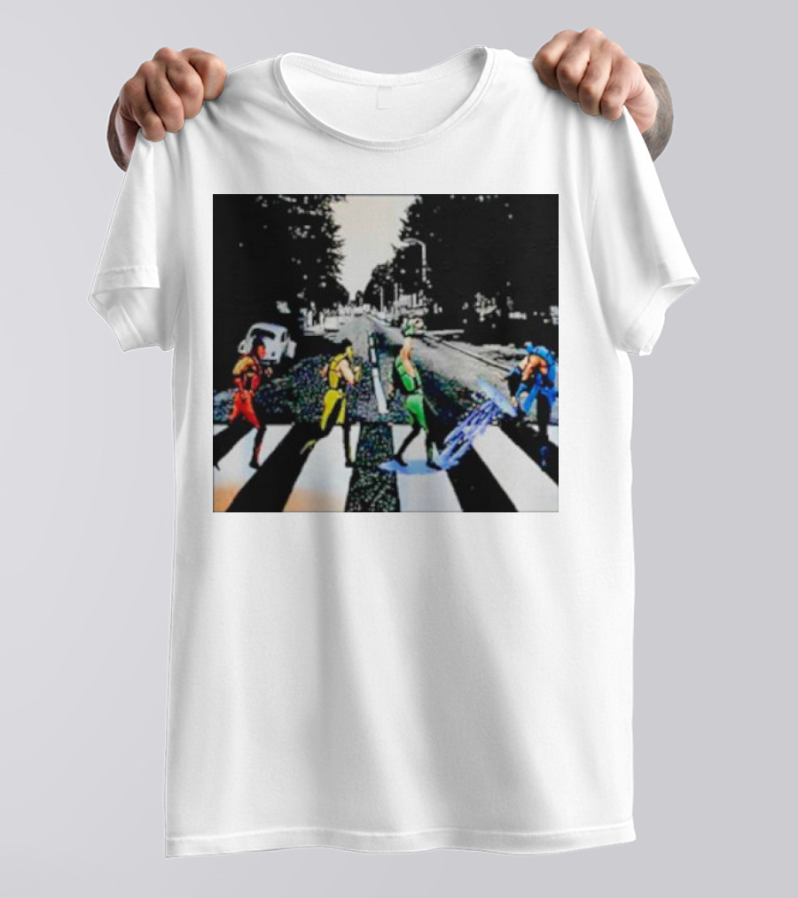 Mortal Kombat Characters Crossing Abbey Road T-Shirt