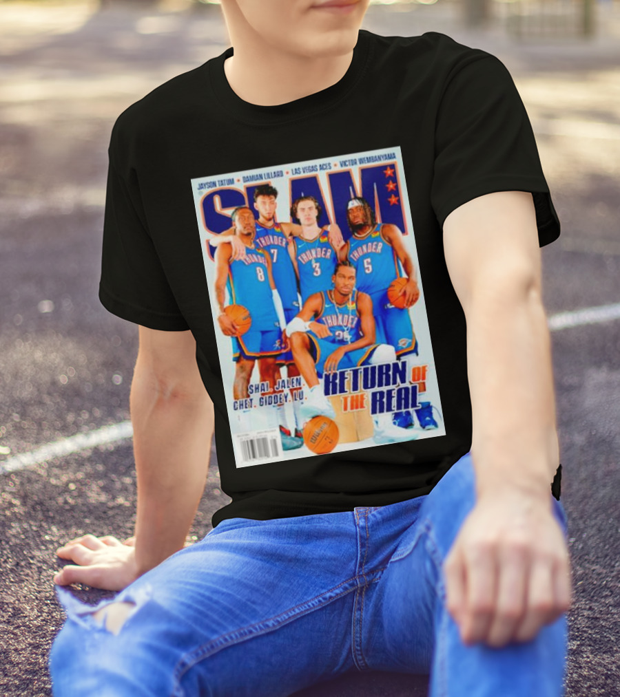 SLAM Oklahoma City Thunder Shai Jalen Chet Giddey Lu Return Of The Real T-Shirt