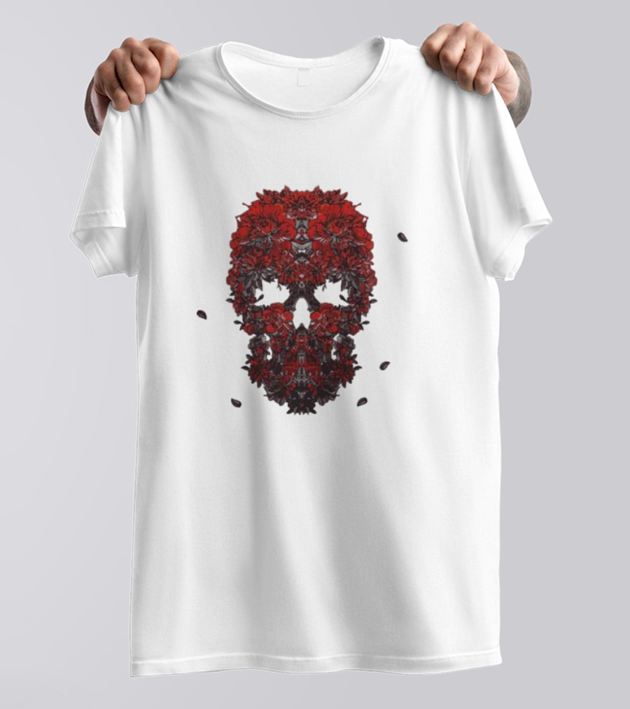 Kai Wachi Floral Skull T-Shirt