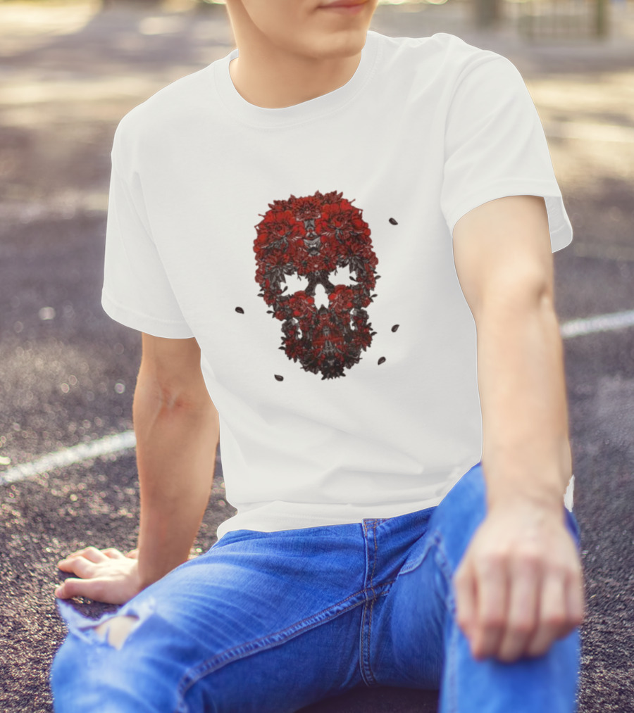 Kai Wachi Floral Skull T-Shirt