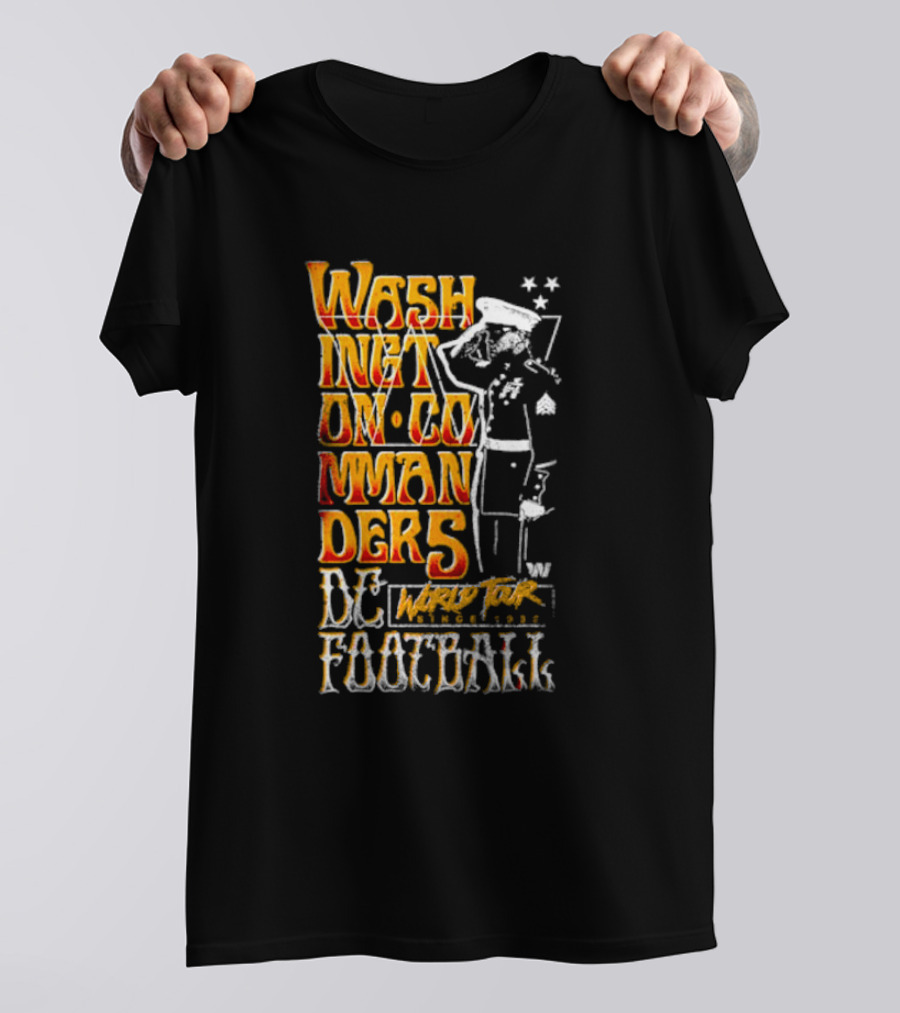 Washington Commanders DC World Tour Football Since 1932 T-Shirt