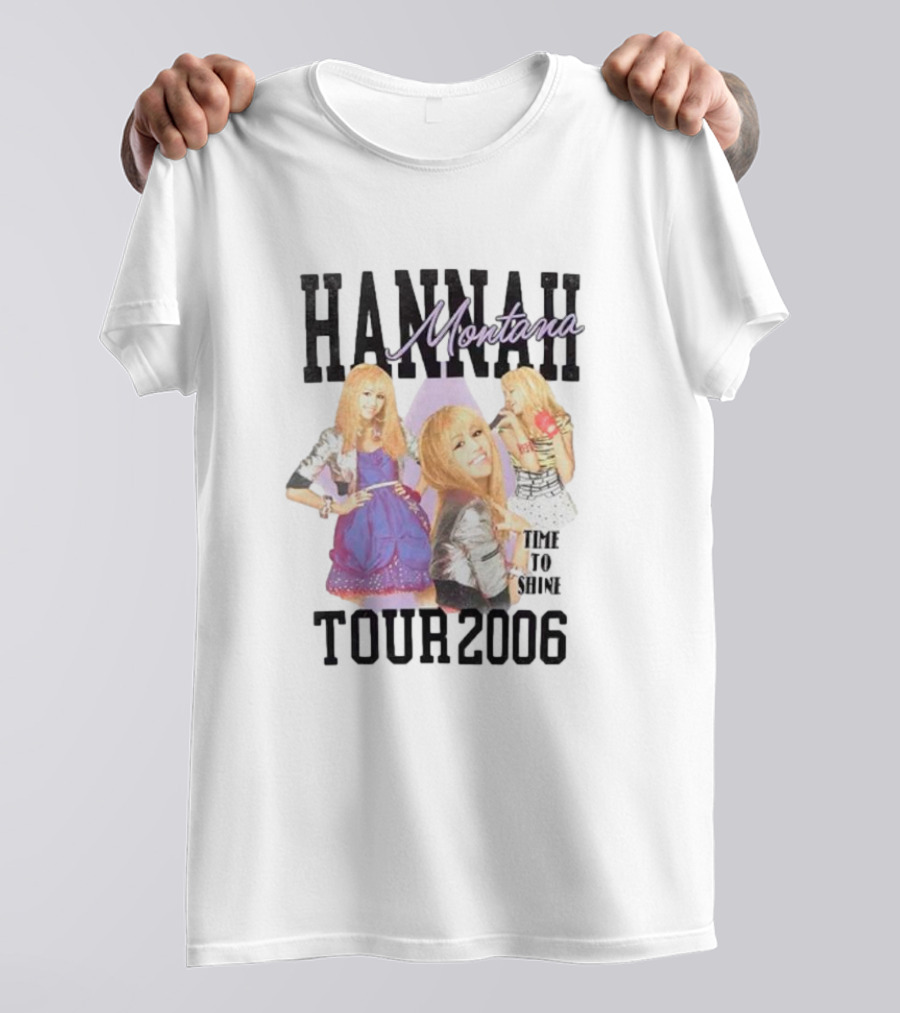 Hannah Montana Tour 2006 Time To Shine Disney T-Shirt
