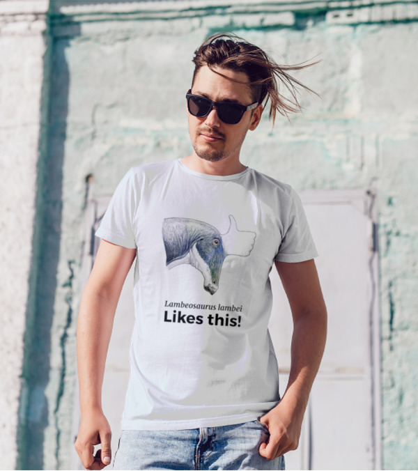 Lambeosaurus Lambei Likes This Thumbs Up Dinosaur Approval T-Shirt