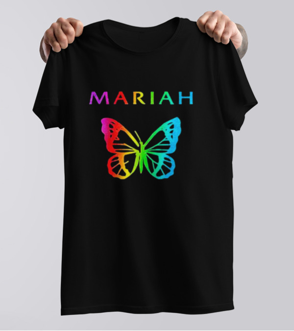 Mariah Carey Rainbow Butterfly Pride T-Shirt