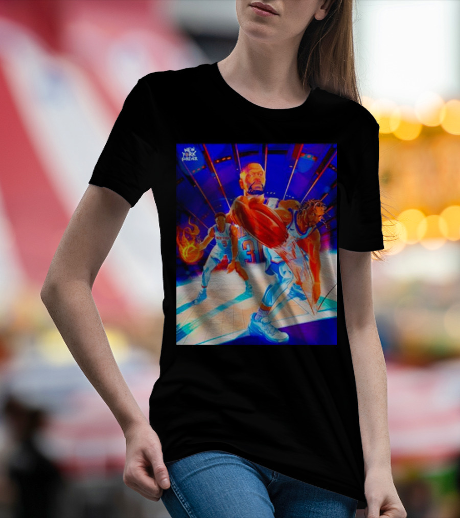 New York Forever Basketball Fireball Legends Stadium Action T-Shirt