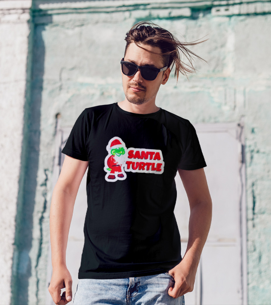 Santa Turtle Christmas Cheer T-Shirt