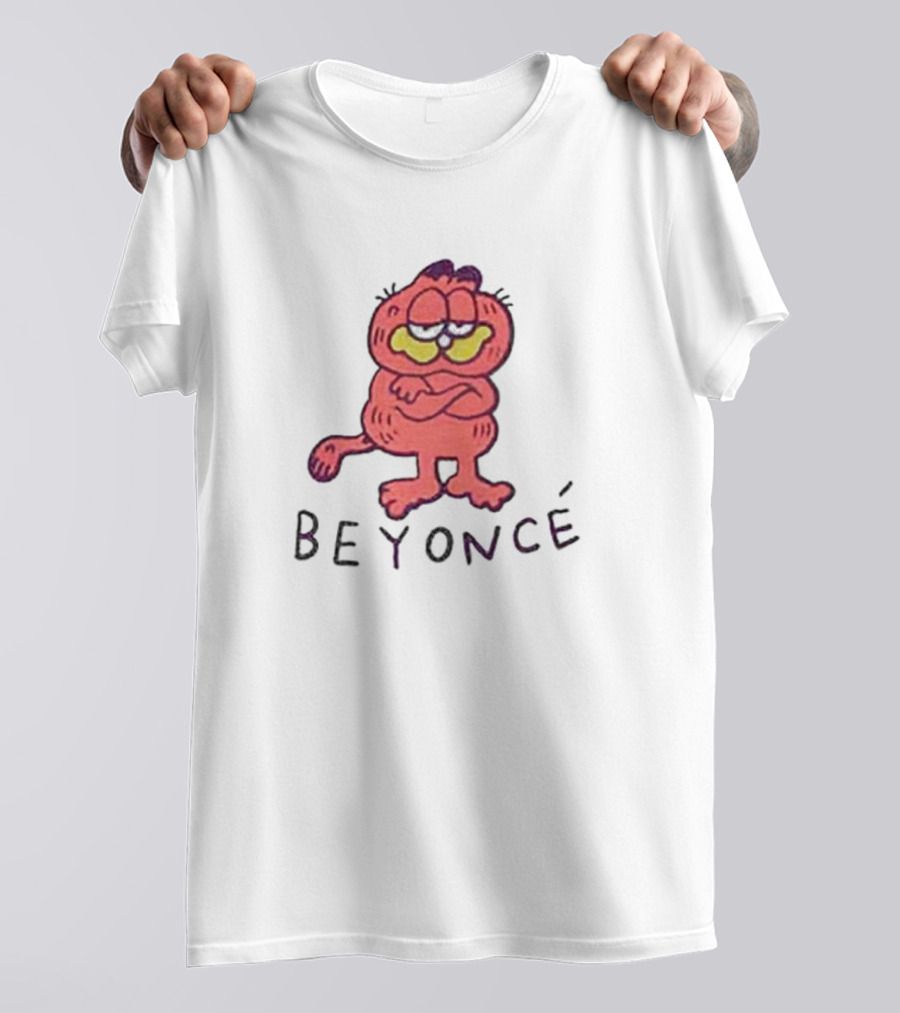 Beyoncé Garfield Cartoon Style Character T-Shirt
