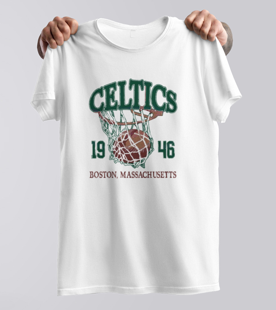 Celtics Basketball Boston Massachusetts 1946 T-Shirt
