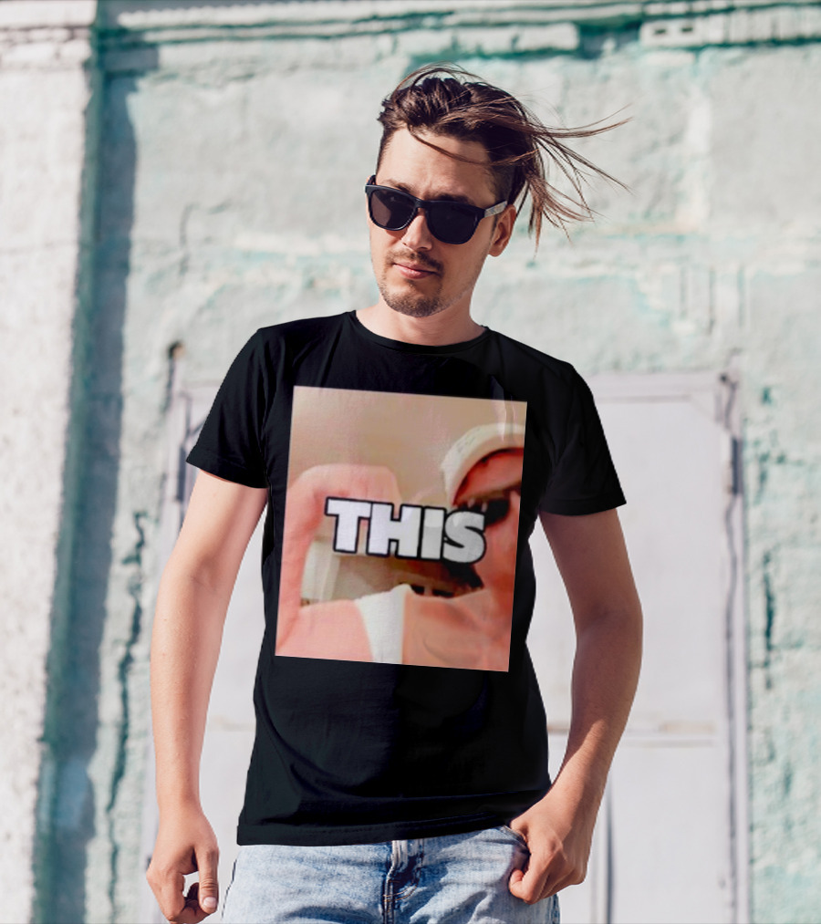 Dave Portnoy This Elio Imbornone Sunglasses Flexing T-Shirt