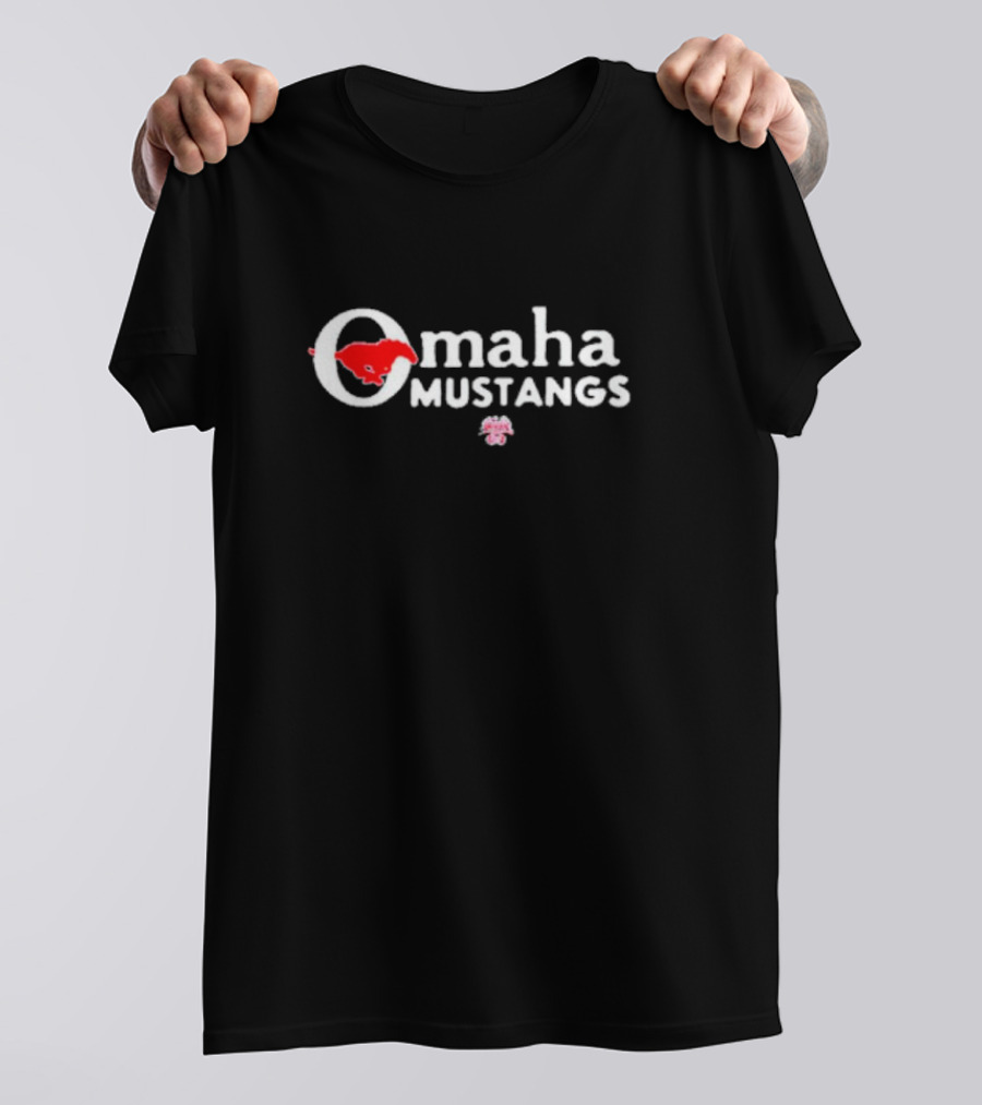 Omaha Mustangs Red Bull Head T-Shirt