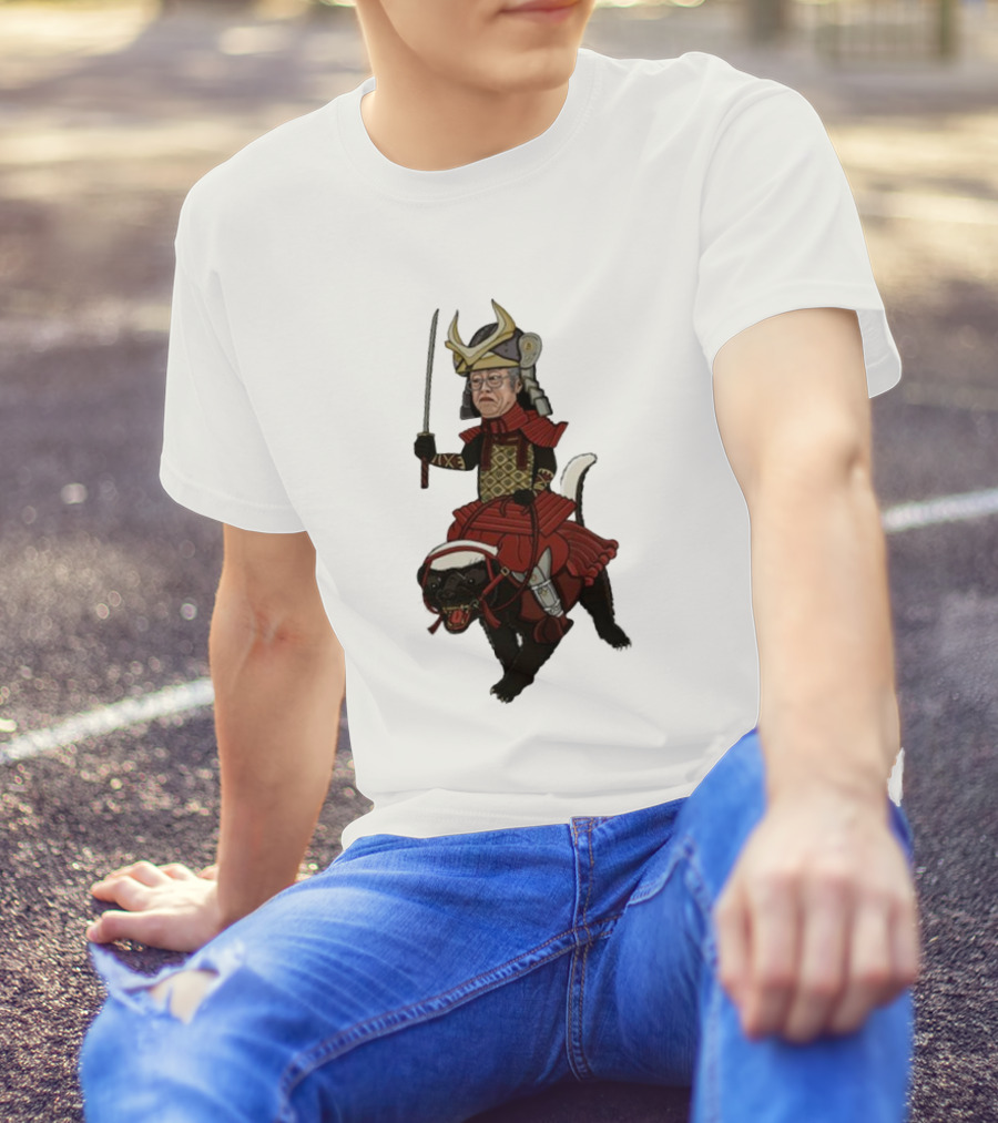 Samurai Satoshi Riding Armored Animal T-Shirt