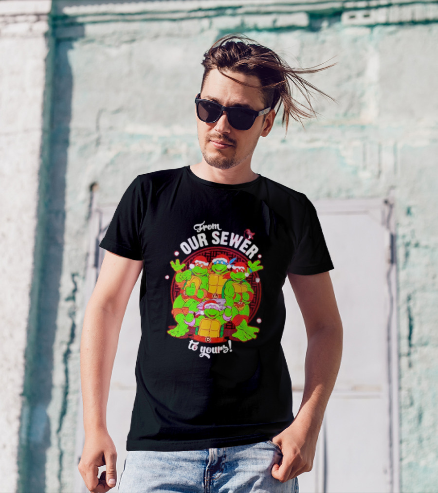 Teenage Mutant Ninja Turtles From Our Sewer To Yours Pizza Party Circular T-Shirt