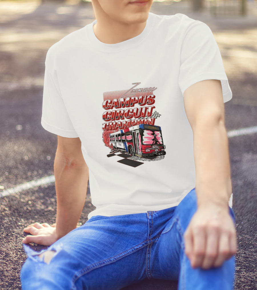Zoomass Campus Circuit Champion Vintage Bus Racing T-Shirt
