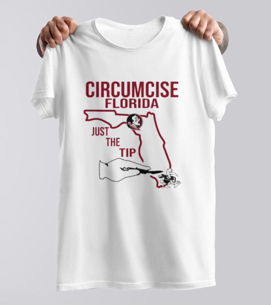 Circumcise Florida Just The Tip Map T-Shirt
